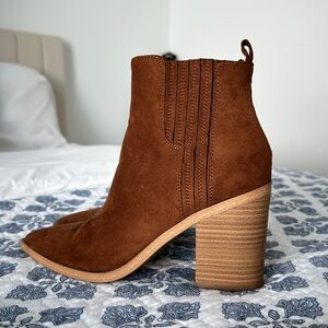 Brown Suede Ankle Boots